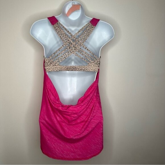 Lululemon Wild Tank - Heathered Jewelled Magenta / Dottie Dash White Black - Picture 2 of 8